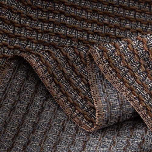 Ткань портьерная жаккард h-295 см 05-02-20886 серо-коричневый