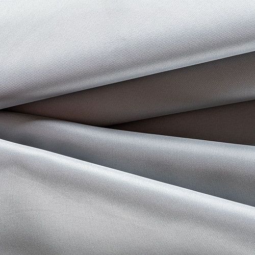 Ткань портьерная сатин h-300 см 16-02-00539 серый мох однотонный