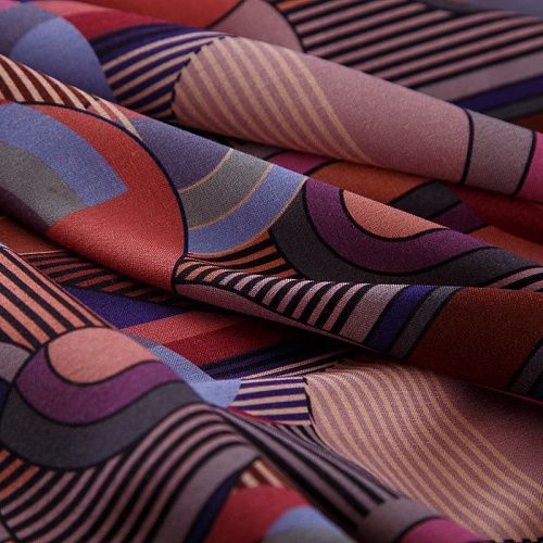 Шерсть стрейч плательная Emilio Pucci 066-19115 бордовый мультиколор